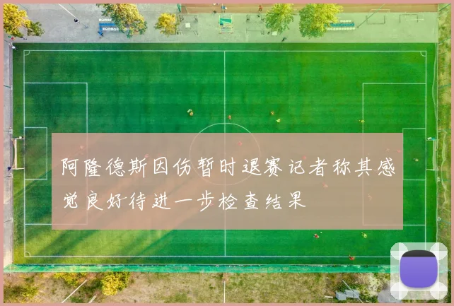 阿隆德斯因伤暂时退赛记者称其感觉良好待进一步检查结果